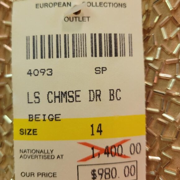 Vintage Bob Mackie Sequin Dress NWT Size 14 - Picture 6 of 11